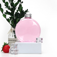 Bouteilles en plastique PET rondes transparentes jetables sans BPA de 320 ml pour jus de fruits, vin et autres boissons – Vente en gros