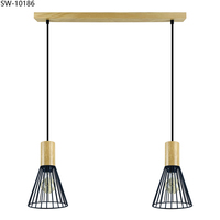 Lampe de chambre à coucher de haute qualité, lustres modernes, suspensions modernes, luminaire suspendu en bois pour îlot de cuisine et chambre à coucher