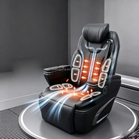 Sièges de luxe pour van, type capitaine, avec petite chaise pliante et revêtement en cuir épais, pour bus Mercedes-Benz