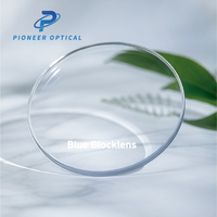 Lentilles optiques Pioneer 1.56 1.60 1.67 1.74 anti-lumière bleue UV420, lentilles anti-lumière bleue à indice CYL élevé, lentilles optiques monocales