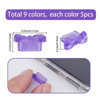 Bouchon anti-poussière USB C décoratif en silicone souple, protecteur de prise de charge Type-C, anti-poussière, universel, accessoire pour smartphone