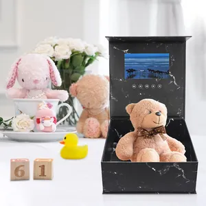 Mehr Auswahl High-End angepasste 7-Zoll-LCD-Bildschirm Lichts teuerung Grafikkarte Geschenk box Einladung Video-Verpackungs box für Schmuck