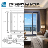 Porte d'entrée en aluminium à rupture de pont thermique certifiée CE, double vitrage, résistante aux intempéries, insonorisée, pour maison, villa, bureau