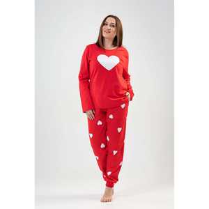 Conjunto de Pijama BAYAN XXL con Cuello Redondo y Manga Larga para Mujer, 2 Yardas, Bolsillo Ovalado, Ropa de Dormir con Puños - Product Image 2