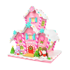 Décorations de Noël en pâte à modeler maison de pain d'épices, prix d'usine, pour table de fête - Product Image 4