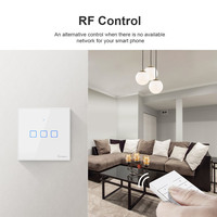 Sonoff TX T2eu1c Wifi Saklar Lampu Panel Layar Sentuh Dinding 1Gang Pengendali Jarak Jauh Timer Rumah Pintar Berfungsi dengan Alexa Harga Pabrik