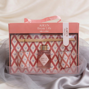 AIKUN Decorative Glass Long Lasting <b>Reed</b> <b>Diffuser</b> Fragrance Gift Set <b>for</b> Office Bathroom Wedding Home Use - Product Image 3