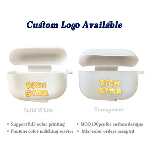 Funda de silicona transparente para auriculares de segunda y tercera generación para <span class=keywords><strong>AirPods</strong></span>, Apple <span class=keywords><strong>Airpods</strong></span> <span class=keywords><strong>Pro</strong></span> para <span class=keywords><strong>AirPods</strong></span> 1 2 3 4, al por mayor - Product Image 2