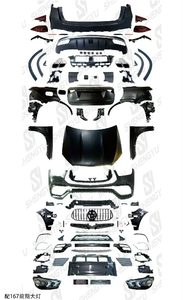 KIT de carrocería automática para <span class=keywords><strong>Benz</strong></span> <span class=keywords><strong>ML</strong></span> clase W166 12-19 actualización a 23 GLE63 <span class=keywords><strong>AMG</strong></span> modelo incluye parachoques trasero delantero ABS parrilla capucha - Product Image 5