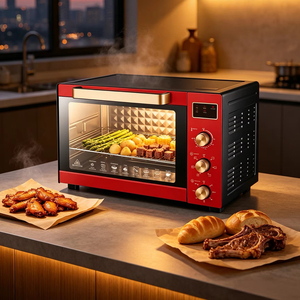 Multifunktionaler Freistehender Küchentimer Digitaler <span class=keywords><strong>Backofen</strong></span> Heißluftofen Hähnchen-Toaster Kuchen-Pizza Elektrischer <span class=keywords><strong>Mini</strong></span>-Ofen - Product Image 1