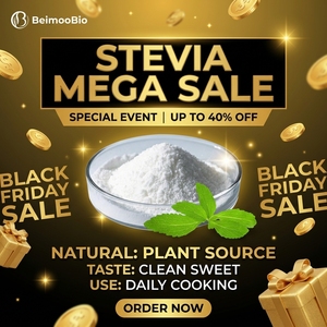 Poudre de Stévia Naturelle en Fût, Formule Boisson Édulcorante à Haute Pureté 97% Rébaudiósides D, Sans OGM, Zéro Calorie, Zéro Index Glycémique - Product Image 3