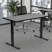 SAMDI Table de bureau élévatrice réglable Bureau électrique Ordinateur de jeu Table Pc Postes de travail de bureau
