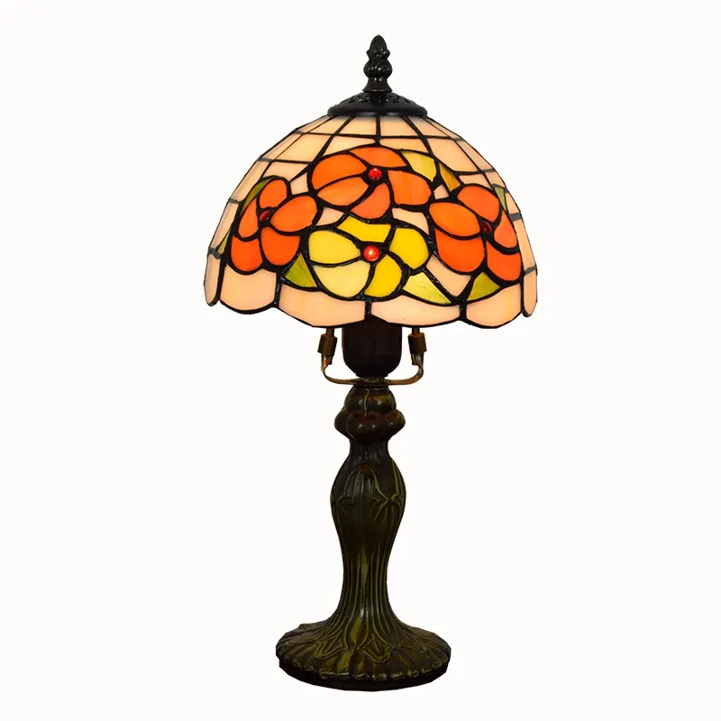 20CM Amerikaanse Landelijke creatieve retro Tiffany stained glas eetkamer slaapkamer bar lamp Vakantie cadeau puzzel Soldeer lamp