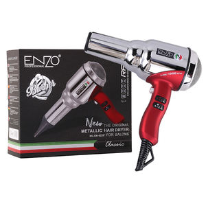Asciugacapelli Elettrico <span class=keywords><strong>ENZO</strong></span> di Alta Qualità con Ioni Negativi, Professionale per Salone, in Metallo, con Concentratore, per <span class=keywords><strong>Auto</strong></span>, Casa e Hotel - Product Image 1