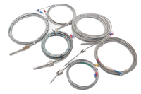 Sensor de temperatura de termopar tipo K E J de bayoneta ajustable con resorte industrial