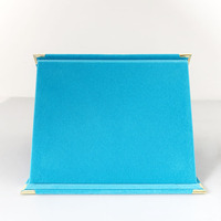 Assiette de velours rouge bleu turquoise vierge Plaque de certificat de velours pliable MH-J0820 de récompense