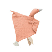 En gros, Doudou de sécurité pour bébé en peluche, motif canard ou cygne, personnalisable, serviette anti-salive et jouet pour nouveau-né