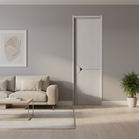 Pintu Interior Laris Manis Gaya Eropa Solid Berbahan Komposit Kayu untuk Kamar Tidur Ruang Tamu