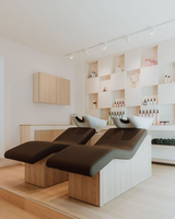 Chaise de salon moderne avec shampoing Lit pour coiffeurs