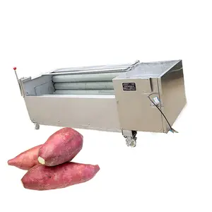 Ligong-pelador Industrial de piel de frutas y verduras, máquina de lavado peladora eléctrica pequeña de zanahorias y patatas