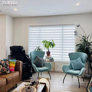 Stores zébrés sans fil personnalisés pour salon, décoration professionnelle, <span class=keywords><strong>poignée</strong></span> manuelle, volet <span class=keywords><strong>roulant</strong></span> - Product Image 2