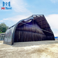 Grande tente de réception Miluxe avec design de toit haut de gamme, couverture en PVC imperméable quatre saisons pour la location d'événements