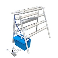 Système hydroponique vertical NFT en PVC, kit de culture à 36, 54, 72, 108 trous, tour de culture pour légumes
