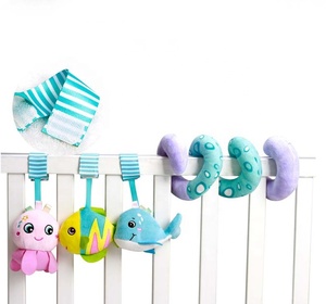 Trẻ Sơ Sinh Sensory Xoắn Ốc Đồ Chơi Sang Trọng Xe Đẩy Em Bé Căng & Hoạt Động Xoắn Ốc Đồ Chơi Xe Ghế Treo Rattle Đồ Chơi Cho Nôi Di Động - Product Image 6