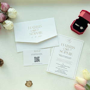 Tuyệt vời kinh tế lời mời hộp Acrylic sang trọng bao bì phong bì trống Thiệp mời đám cưới - Product Image 2