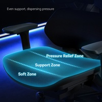 Chaise de jeu X5 Plus réglable en hauteur, chaise d'ordinateur PC avec accoudoirs à liaison 3D, soutien lombaire enveloppant, chaise de joueur