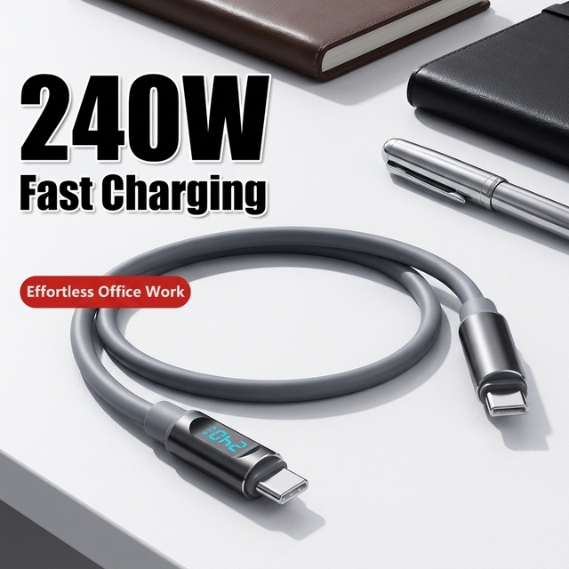 USB C to USB C Cable 240W Fast Charging USB C Charging Cable