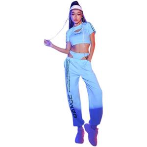 Traje de poliéster para <span class=keywords><strong>mujer</strong></span> adulta, estilo deportivo, para práctica de danza del vientre, jazz, danza, disfraz de bar nocturno, Gogo, <span class=keywords><strong>bailarina</strong></span> principal, accesorio promocional para negocios - Product Image 5