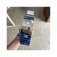 Mini miroir carré mosaïque miroir en verre auto-adhésif pour artisanat disco carreaux de miroir