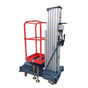 รถกระเช้าไฟฟ้าแบบยืดหดได้ เสาเดี่ยว แบบเคลื่อนย้ายได้ พร้อมใบรับรอง CE - Product Image 4