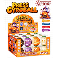 Balle anti-stress à presser et tourner, couleurs macaron, effet brillant, portable, pour adolescents et enfants, jouet souple, en stock aux États-Unis