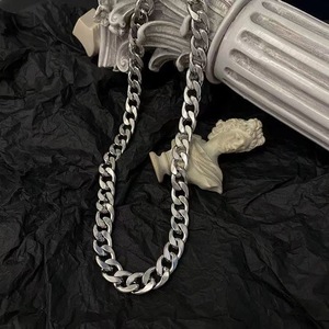 PFT 男士不锈钢项链不褪色古巴链嘻哈时尚简约日常佩戴 - Product Image 3