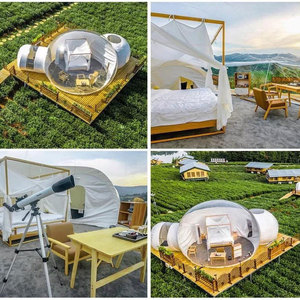 บ้านลมทรงกลมใสกันน้ำสำหรับจัดแสดงนิทรรศการกลางแจ้ง รุ่น Cyber Celebrous Starry Sky เหมาะสำหรับตั้งแคมป์ - Product Image 4