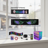 Écran publicitaire LED flexible IP65 93*374mm pour vitrine de voiture, 10W 5V, motif œil de démon, vente en gros usine