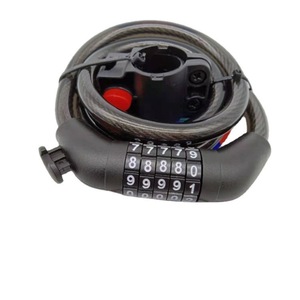 Candado para Bicicleta de Alambre de Acero con Combinación de 5 Dígitos, Equipo de Ciclismo Antirrobo Duradero - Product Image 3