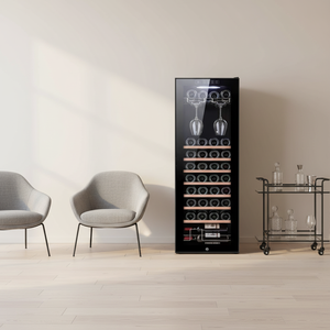 Enfriador de <span class=keywords><strong>Vino</strong></span> Inteligente de Acero Inoxidable de 138L con Capacidad para 48 Botellas, Refrigerador de Bebidas con Temperatura Constante - Product Image 4