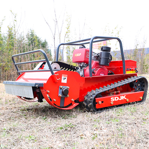 Tondeuse robot compacte certifiée CE, intelligente, télécommandée, sur chenilles, avec bac de ramassage, 1200W, machine de coupe de jardin JK-500, robuste et polyvalente - Product Image 1