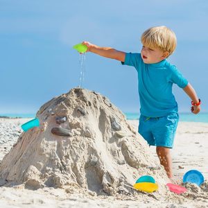 Jouet de bain empilable sans moule de nidification de 7 pièces <span class=keywords><strong>avec</strong></span> trous de drainage, <span class=keywords><strong>baignoire</strong></span> amusante pour bébé, jouet sensoriel - Product Image 6