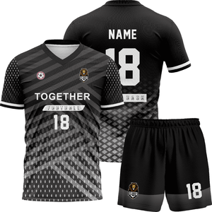 Pro-Back Custom Voetbalshirts Dubbellaags Sublimatie Spelersnaam Nummerdruk Squad-Ready OEM Service Inclusief Shorts Set - Product Image 2