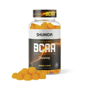 Vegan Leucine Isoleucine and Valine 2:1:1 sports gummy to increase muscle mass improve exercise performance BCAA gummies