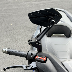 Espejo Retrovisor Convexo (Gran Angular) de Aluminio para Motocicleta SHENAO, para Yamaha <span class=keywords><strong>Mio</strong></span>/Fazzio/Grand Filano, Colocación Superior Ajustable - Product Image 5