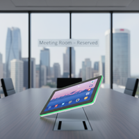 Tablette intelligente Android PoE personnalisée de 10,1 pouces avec écran tactile LED 10 points, RK3566 2+16 Go, réservation de salles de réunion, processeur quadricœur 1,8 GHz