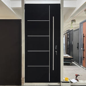 Porte de sécurité en acier de style européen 36x80 Porte d'entrée principale en une seule pièce pour la maison Entrée principale pour portail Porte en métal de sécurité - Product Image 5