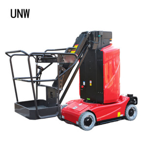 Nacelle élévatrice électrique à batterie UNW Lift Mini, nacelle élévatrice à mât vertical simple pour travaux en hauteur et espaces étroits - Product Image 5