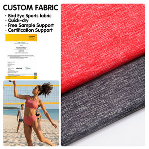 מותאם אישית 160gsm מותאם יבש ספורט יחיד בד ג 'ריס ממוחזר פוליאסטר ניילון ספנדקס עיניים ציפור ציפור ציפור בד מהיר - Product Image 1