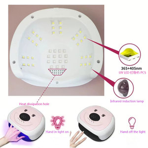 New <b>Cute</b> <b>Bear</b> High Power 288W Nail Lamp with 45 LED Beads Fast Drying Gel Polishing Agent Nail Enhancement Equipment - Product Image 2